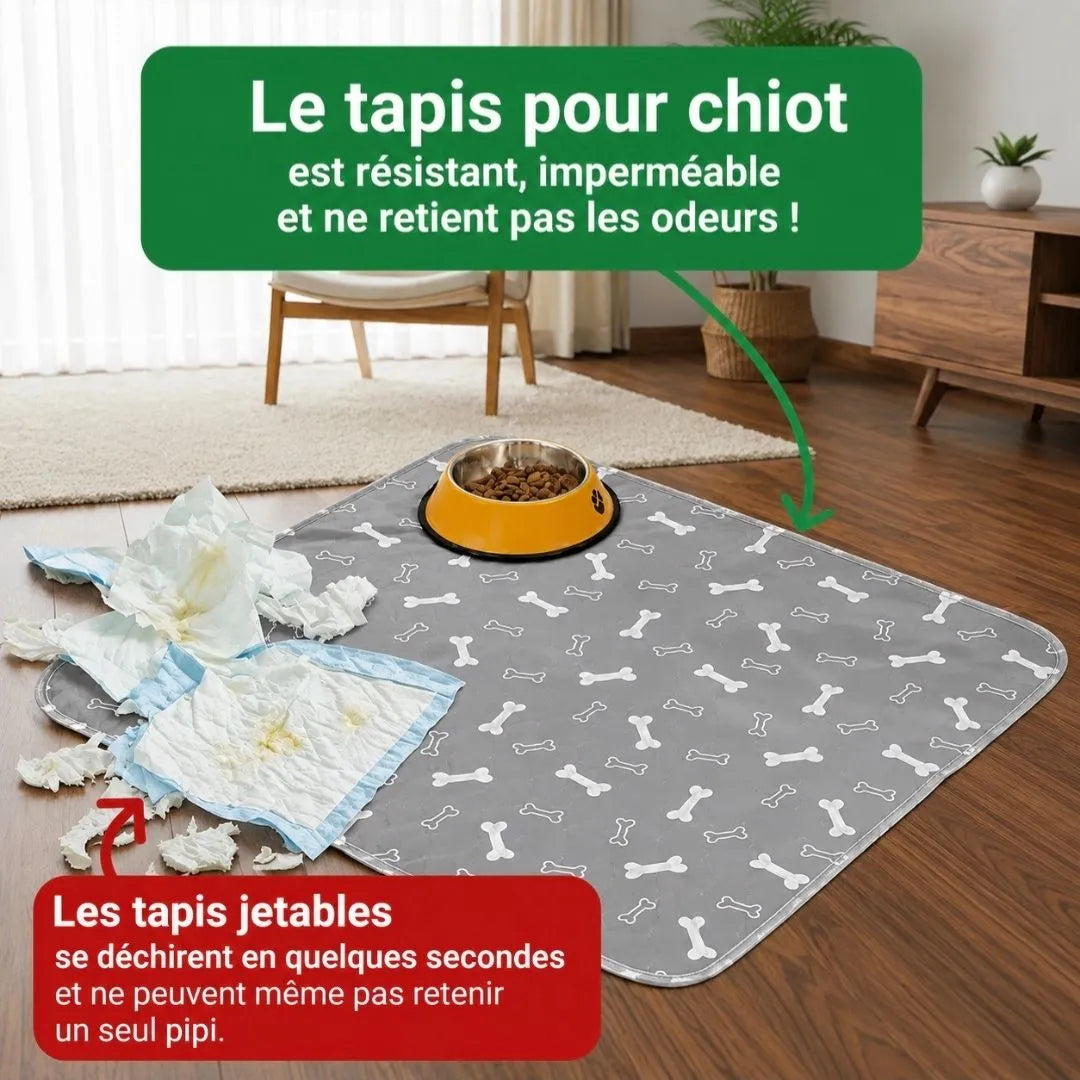 CleanPaw™ – Tapis hygiénique lavable pour chiens et chats
